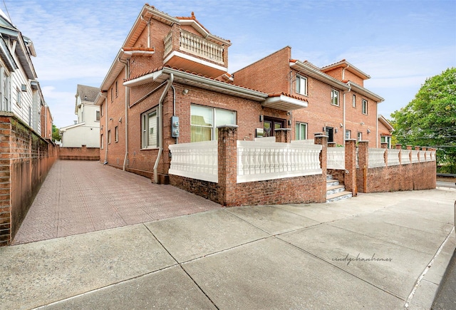 view of rear view of property