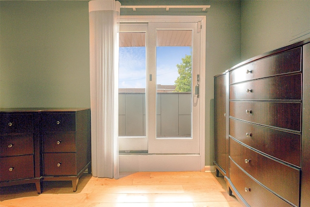 entryway featuring light hardwood / wood-style floors