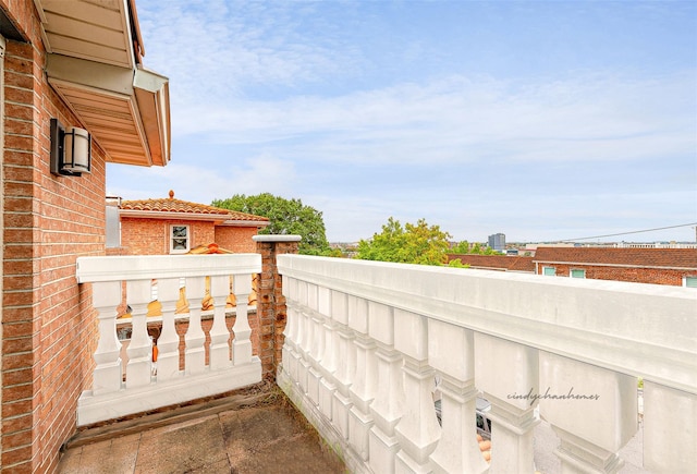 view of balcony