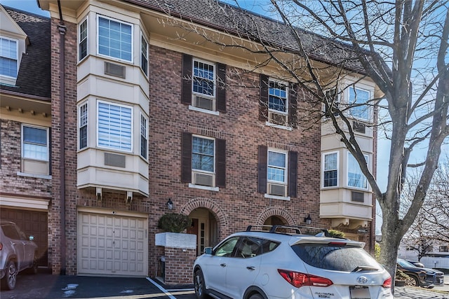 view of building exterior with a garage