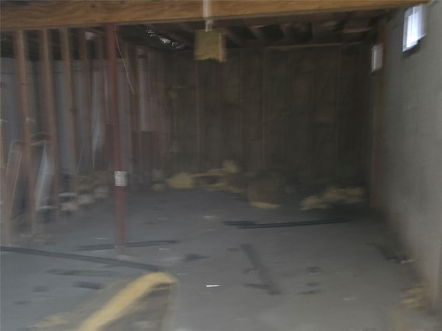 view of basement