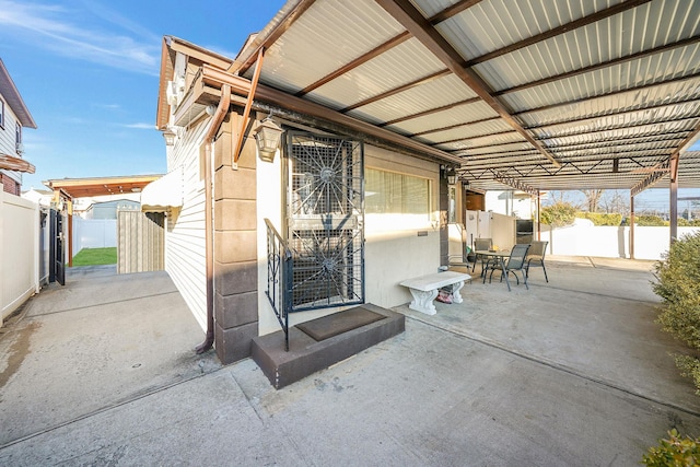 view of patio