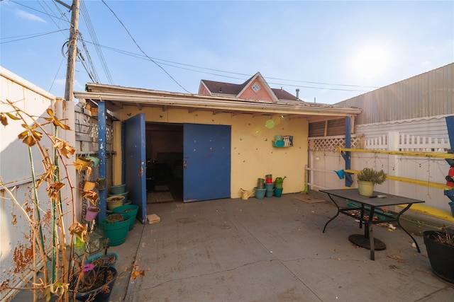 exterior space with a patio area