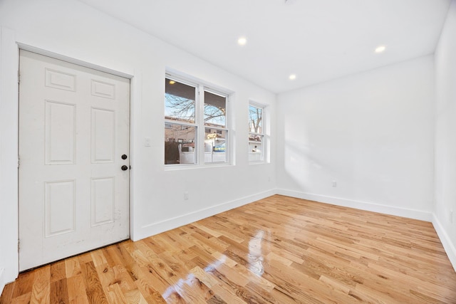 foyer featuring light hardwood / wood-style flooring