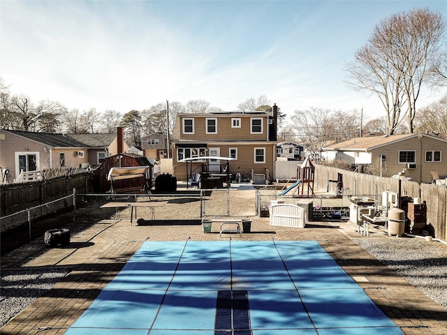 exterior space with a playground