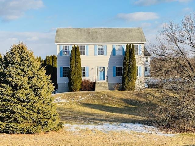 view of colonial home