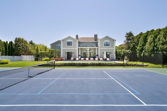 view of tennis court