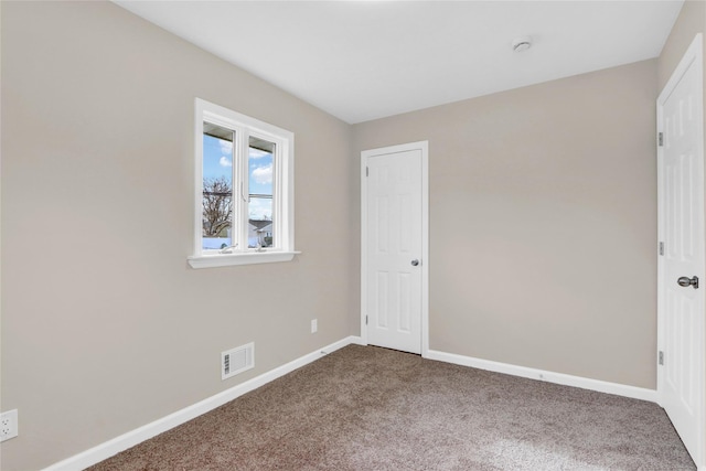 view of carpeted empty room