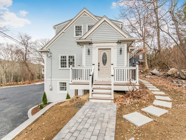 view of front of home