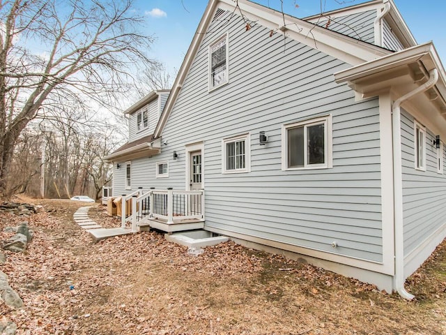 view of rear view of property