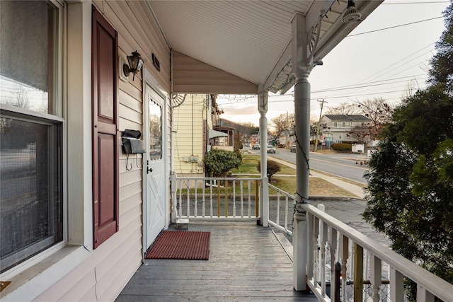 balcony with covered porch