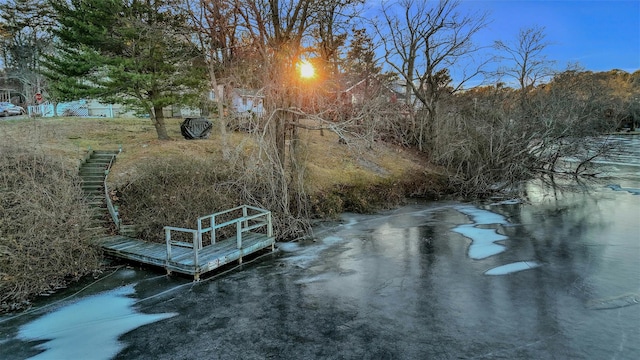 view of dock