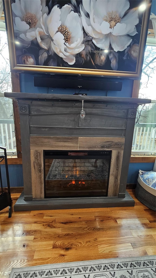 interior details featuring hardwood / wood-style flooring