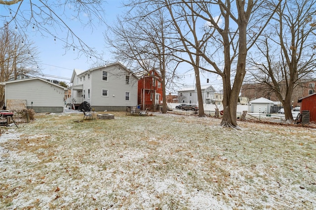 view of rear view of property