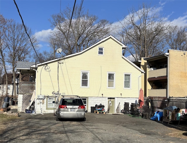 view of back of property