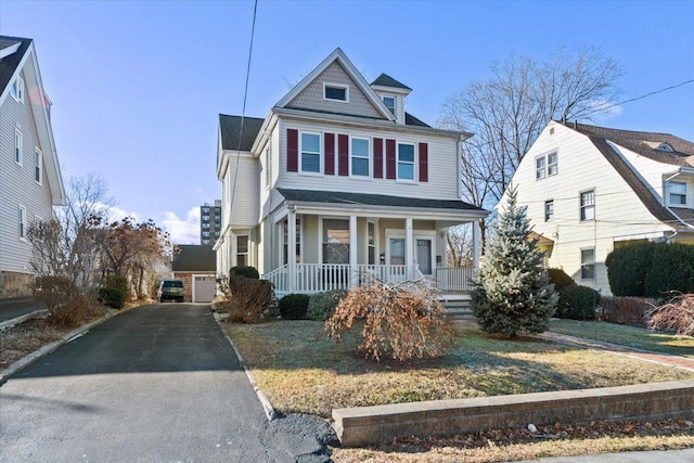 view of front of home with a porch