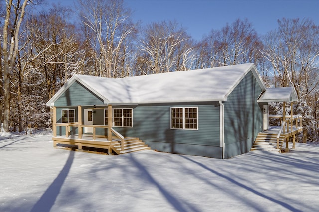 view of front of property with a porch