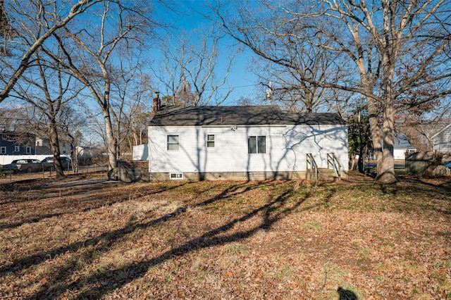 exterior space with a lawn