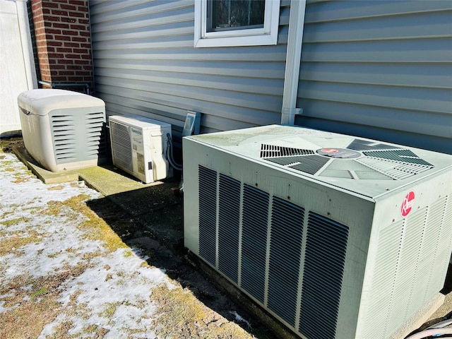 exterior details with central AC and ac unit