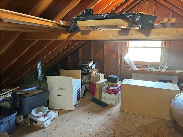 view of attic