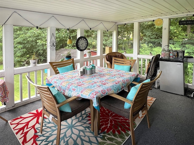 view of sunroom / solarium