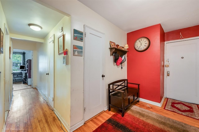 interior space featuring light hardwood / wood-style floors