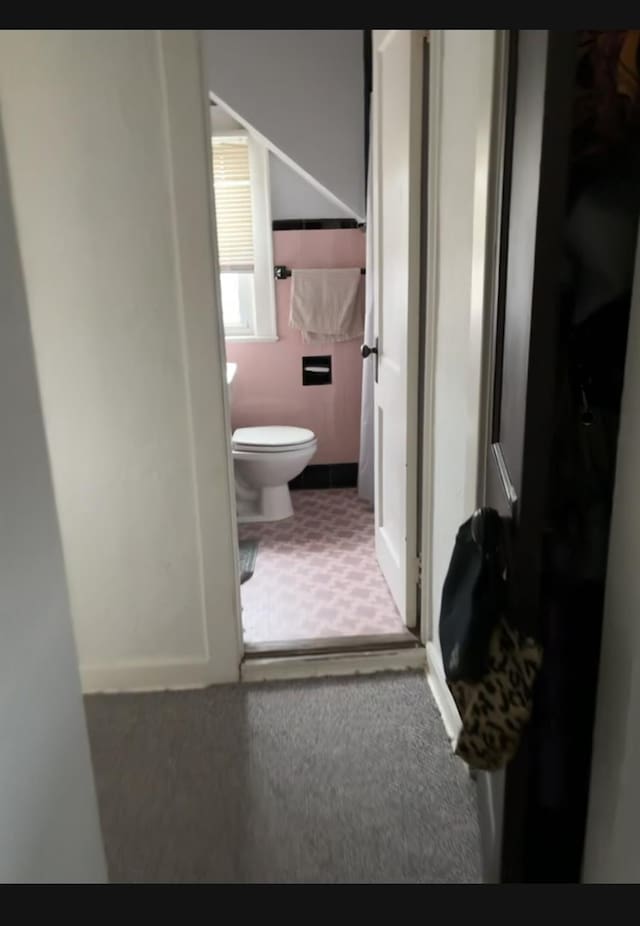 bathroom featuring toilet