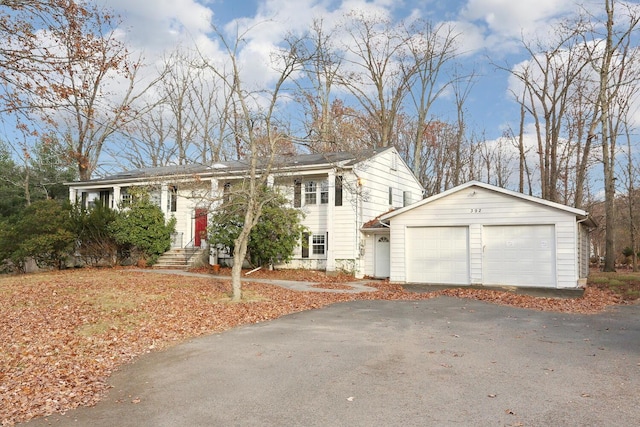 view of front of home featuring a garage