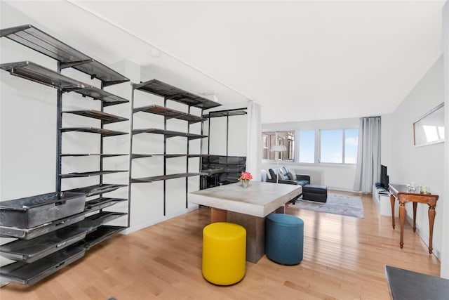 interior space featuring light wood-type flooring