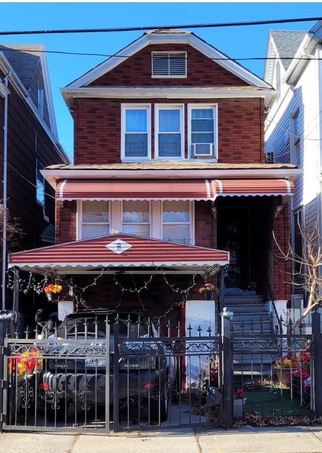 view of front of property with a porch