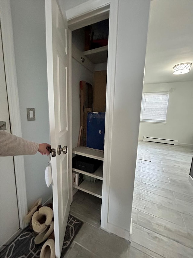 bathroom featuring a baseboard radiator