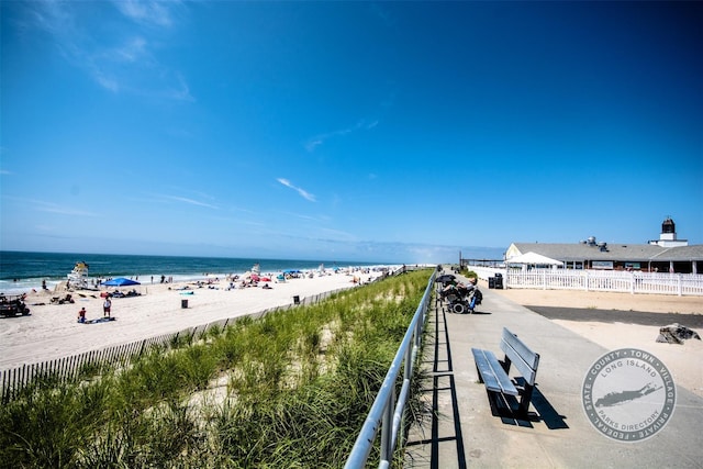 water view with a beach view