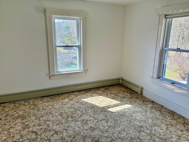 23 Riverside Dr, Roscoe, NY 12776 - carpeted empty room with a wealth of natural light and baseboard heating