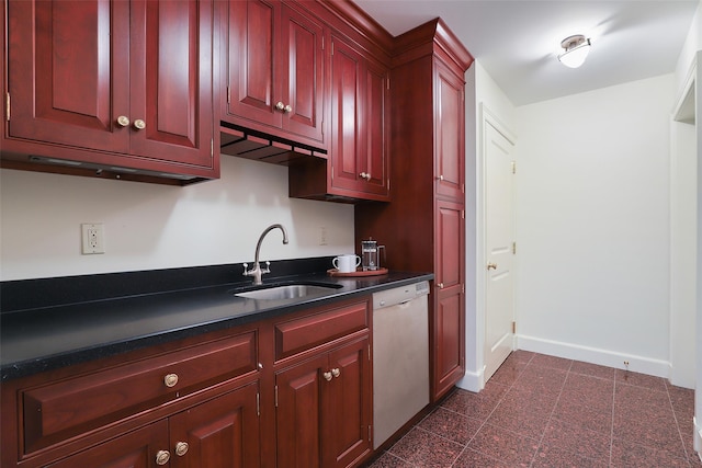 kitchen featuring sink and stainless steel dishwasher