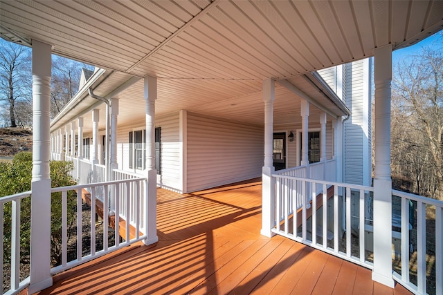 view of deck