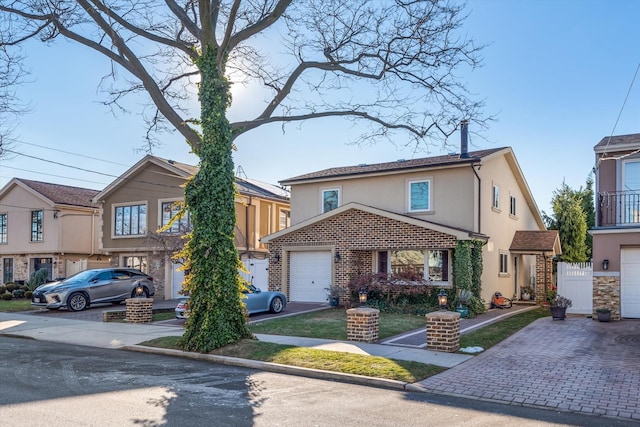 view of front of house featuring a garage