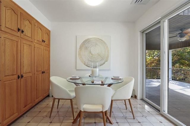 view of dining room