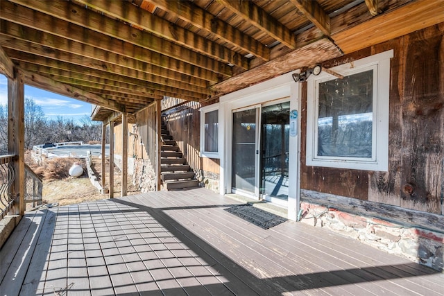 view of wooden terrace