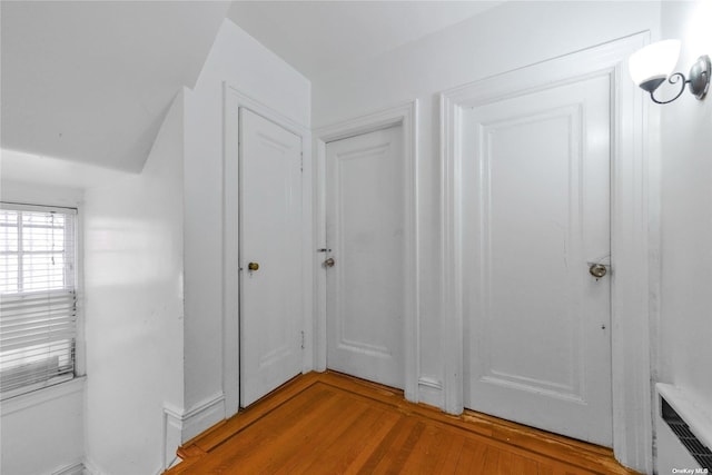 interior space with light wood-type flooring