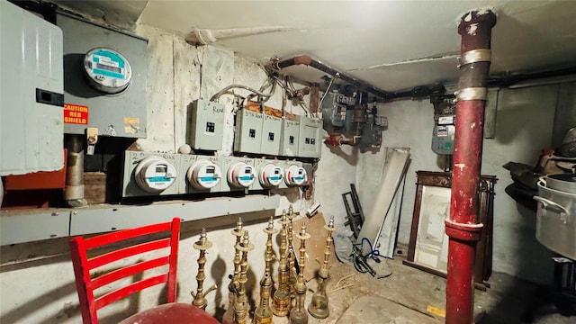 utility room featuring electric panel