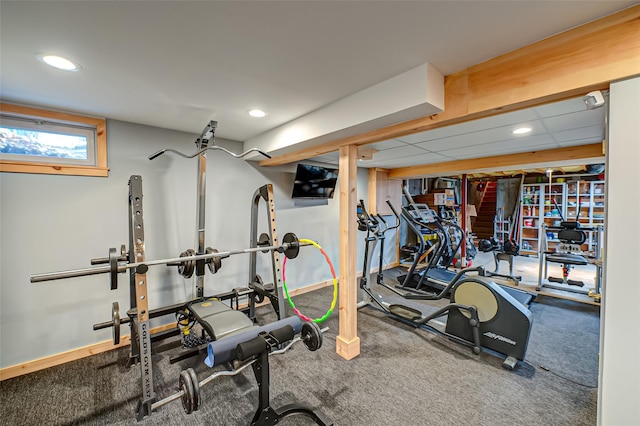 view of exercise room