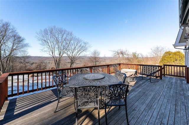 view of wooden terrace