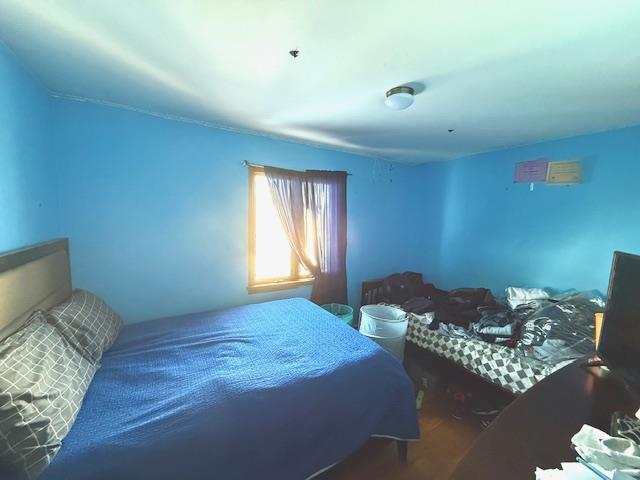 bedroom featuring hardwood / wood-style flooring