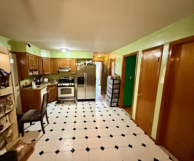 kitchen featuring appliances with stainless steel finishes