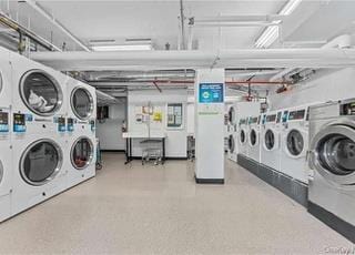 laundry room featuring independent washer and dryer and stacked washing maching and dryer