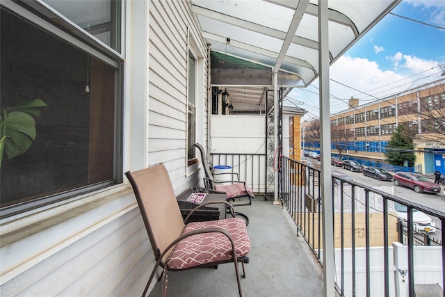 view of balcony