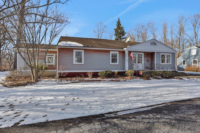 view of front of property