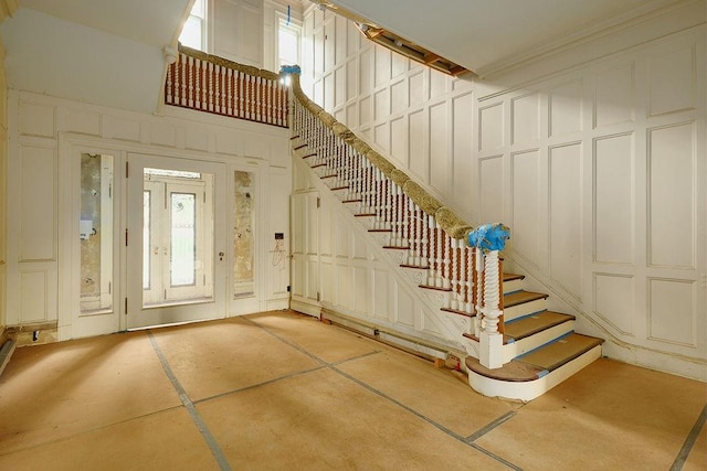 entrance foyer featuring a wealth of natural light