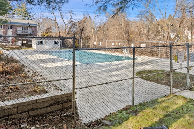 view of pool