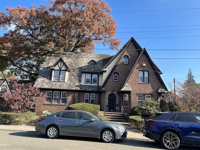 view of tudor home